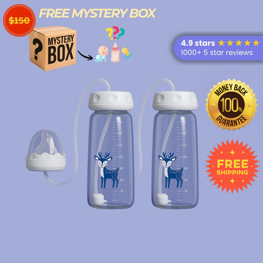 Upgrade to Premium Kubo Baby™ Self-feeding Bottle Bundle [One Time Offer]